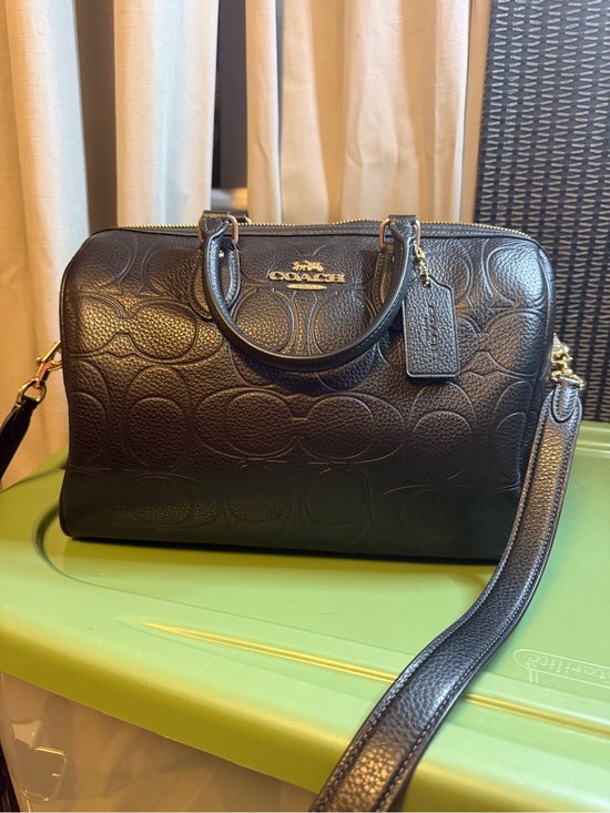 Coach Handbags - Authentic COACH Large Rowan Embossed Leather Satchel with wallet BNNU